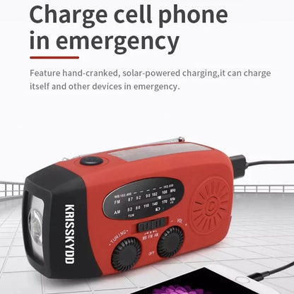Nödradio Original – Vev, Solceller & Powerbank